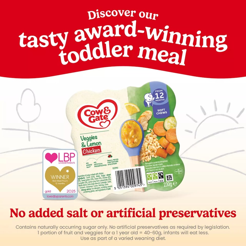 image 1 of Cow & Gate Sweet Potato Veggies & Chicken 230g