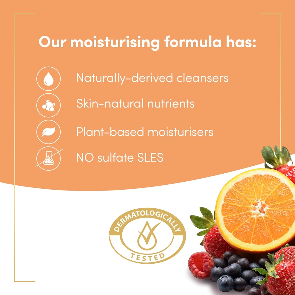 image 1 of Dove Body Wash Essential Fruity Nourish720ml