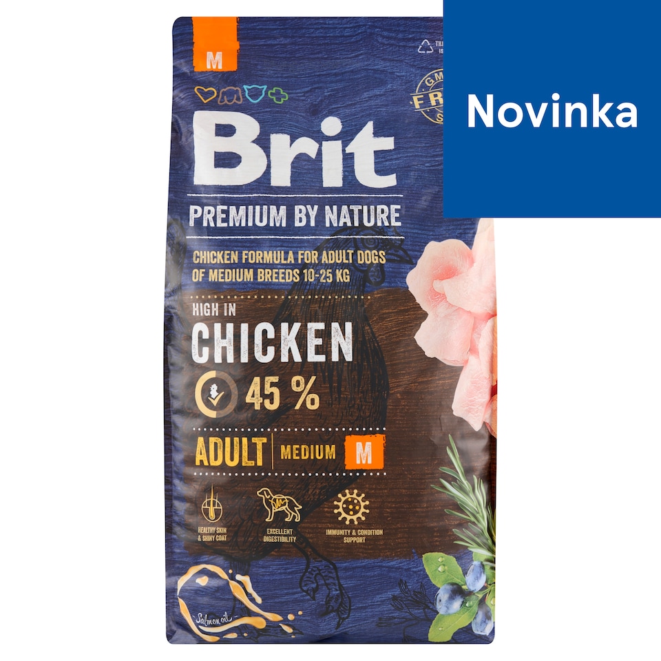 image 1 of Brit Premium by Nature Adult M Complete Dog Food 8 kg