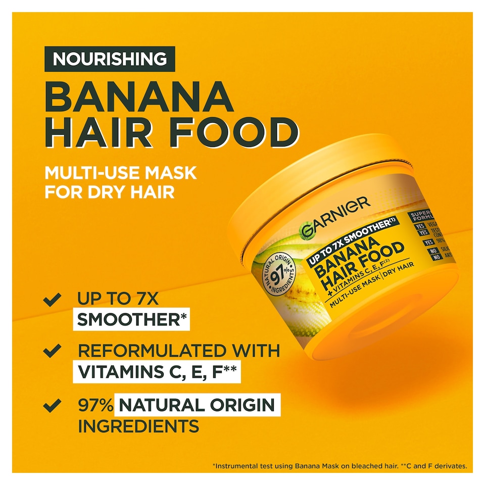 image 1 of Garnier Ultimate Blends Hair Food Banana 3in1 Mask 400ml