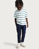 image 1 of F&F Boys Cotton Rich Chino Trousers in Navy