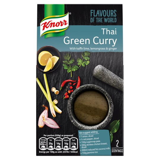 Knorr Paste Thai Green Curry 57G Tesco Groceries