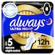 image 1 of Always Ultra Secure Night Extra Size 5 Sanitary Towels with Wings 8 Pack