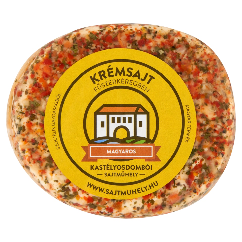 Kastélyosdombói Sajtműhely magyaros krémsajt fűszerkéregben 125 g