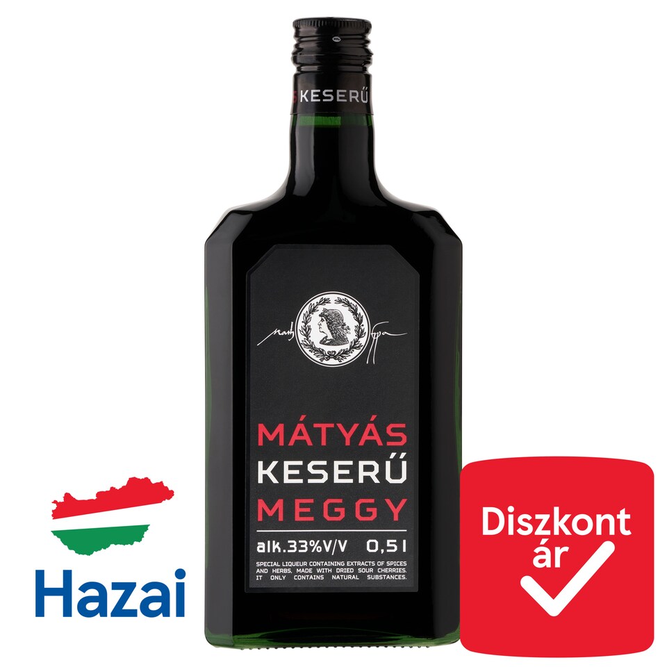 Mátyás Bitter Sour Cherry Liqueur 33% 0,5 l