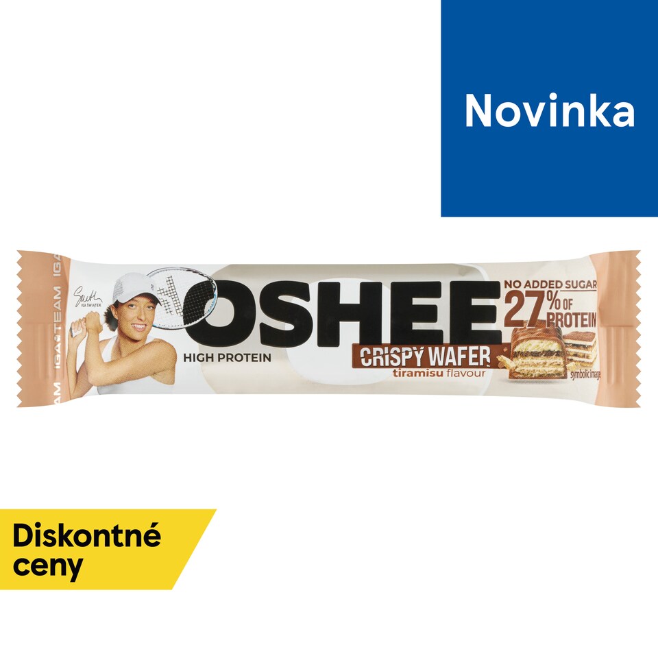 obrázok 1 z Oshee Oblátka s kakaovým krémom a náplňou s príchuťou sušienok a tiramisu v mliečnej čokoláde 37 g