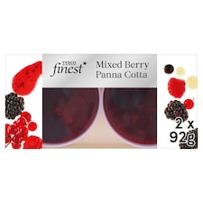 Tesco Finest Mixed Berry Panna Cotta 2 x 92g