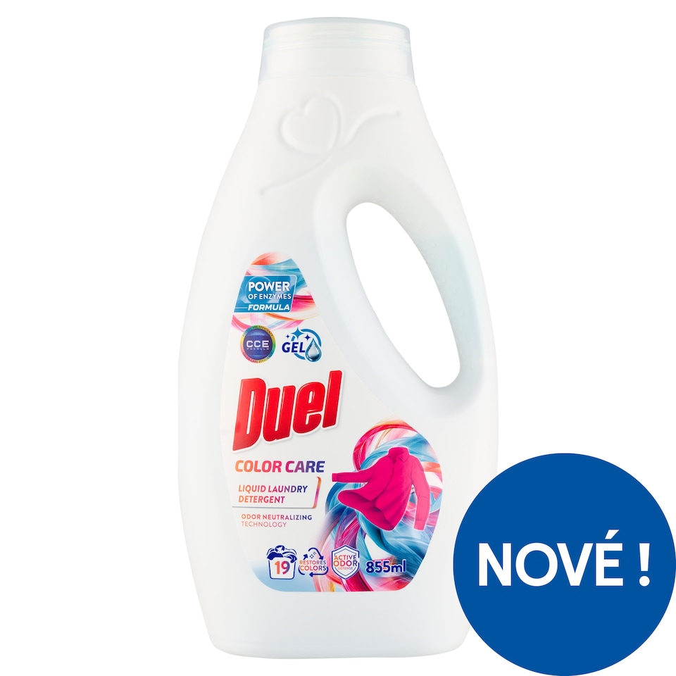 Obrázek 1 pro produkt Duel Color Care tekutý prací prostředek pro automatické pračky i ruční praní 19 praní 855ml