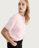 image 1 of F&F Pure Cotton Heavyweight Crew Neck T-Shirt in Pink