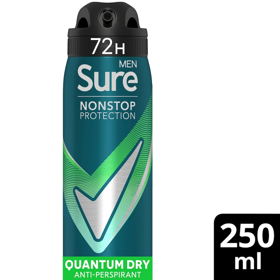 image 1 of Sure Men Nonstop Protection Quantum Dry A/Pspirnt 250Ml