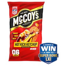 McCoy's Hot Kick Ketchup Multipack Crisps 6x25g