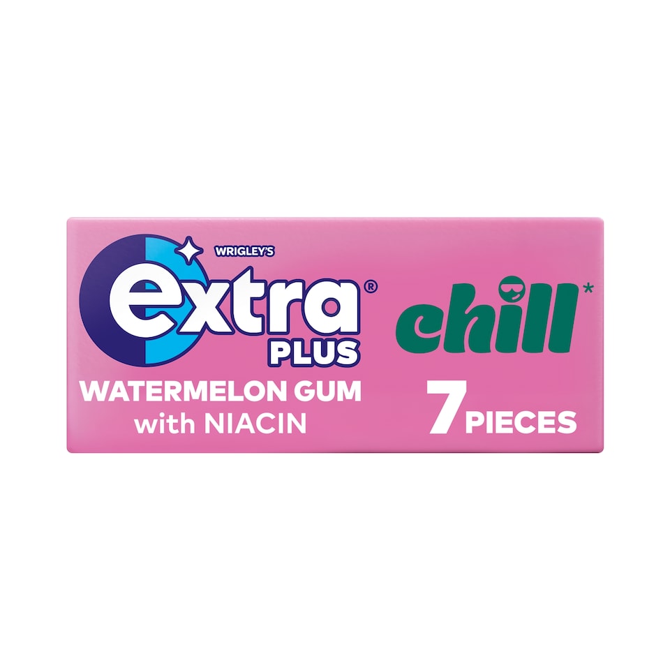 Extra Plus Chill Watermelon Flavour Chewing Gum 7 Pieces