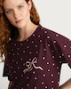 image 2 of F&F Pure Cotton Polka Dot Nightdress in Burgundy