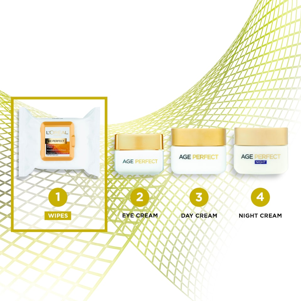 image 1 of L'oreal Paris Age Perfect Cleansing Wipes 25
