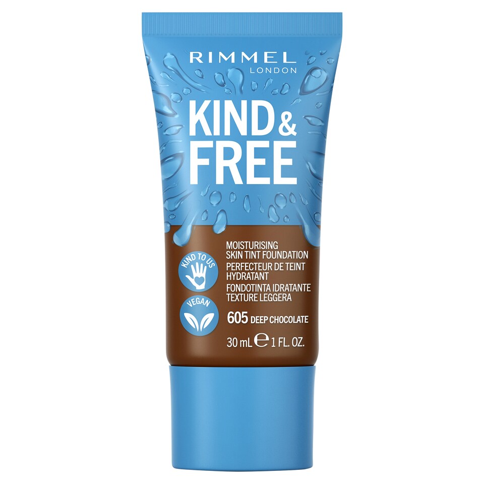 image 1 of Rimmel Kind & Free Tint Foundation Deep Chocolate 30Ml