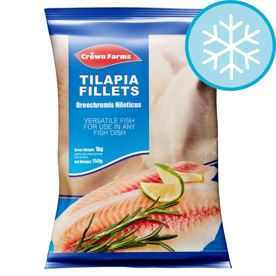 Crown Farms Tilapia Fillets 1kg