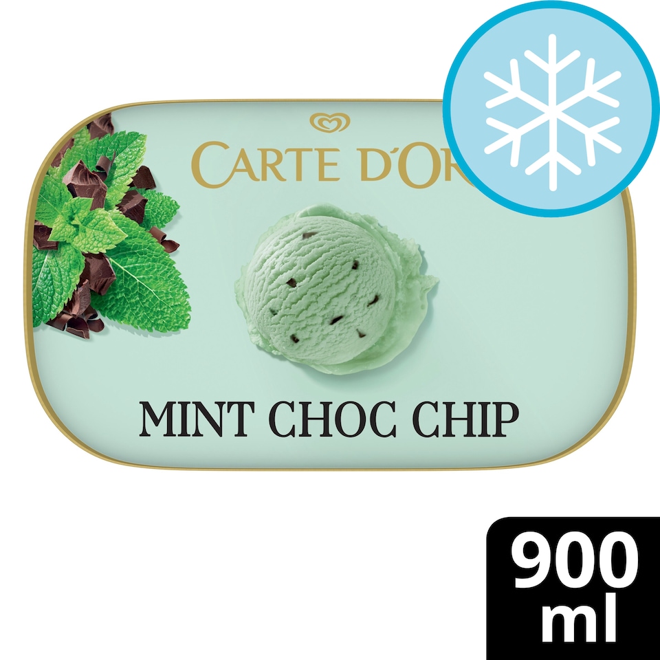 image 1 of Carte D'or Mint Chocolate Chip Ice Cream Tub 900ml