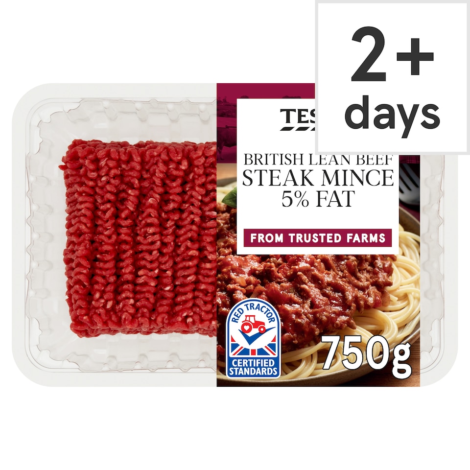 Tesco Lean Beef Steak Mince 5% Fat 750g