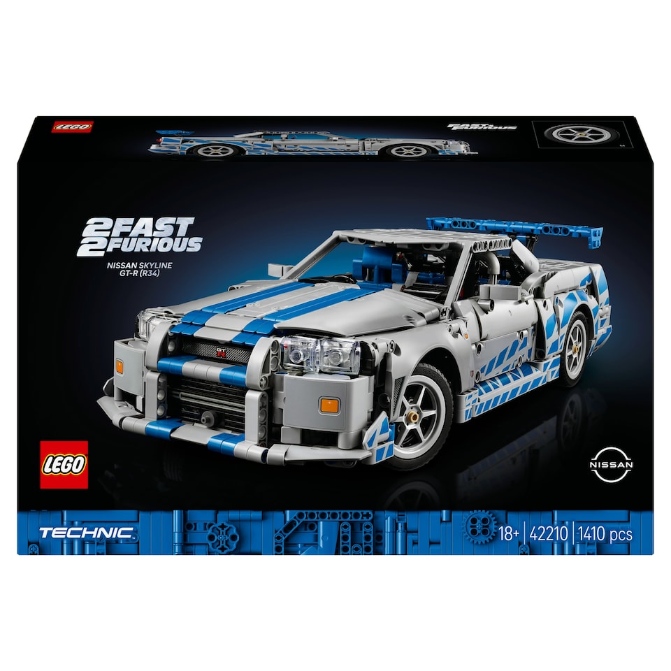 LEGO Technic 42210 2 Fast 2 Furious Nissan Skyline GT-R (R34) autó  1. kép