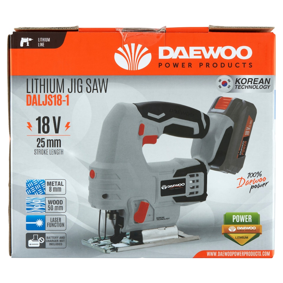 Obrázek 1 pro produkt Daewoo Lithium Jig Saw DALJS18-1