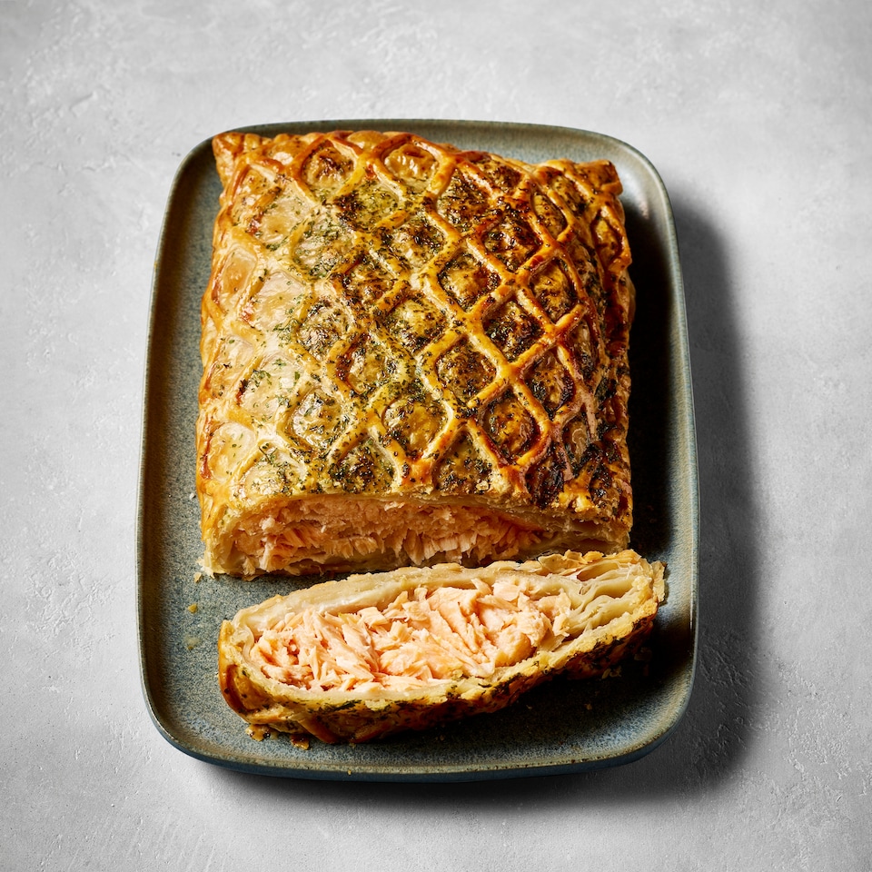 55. Tesco Finest Salmon Wellington 795g (Serves 4)