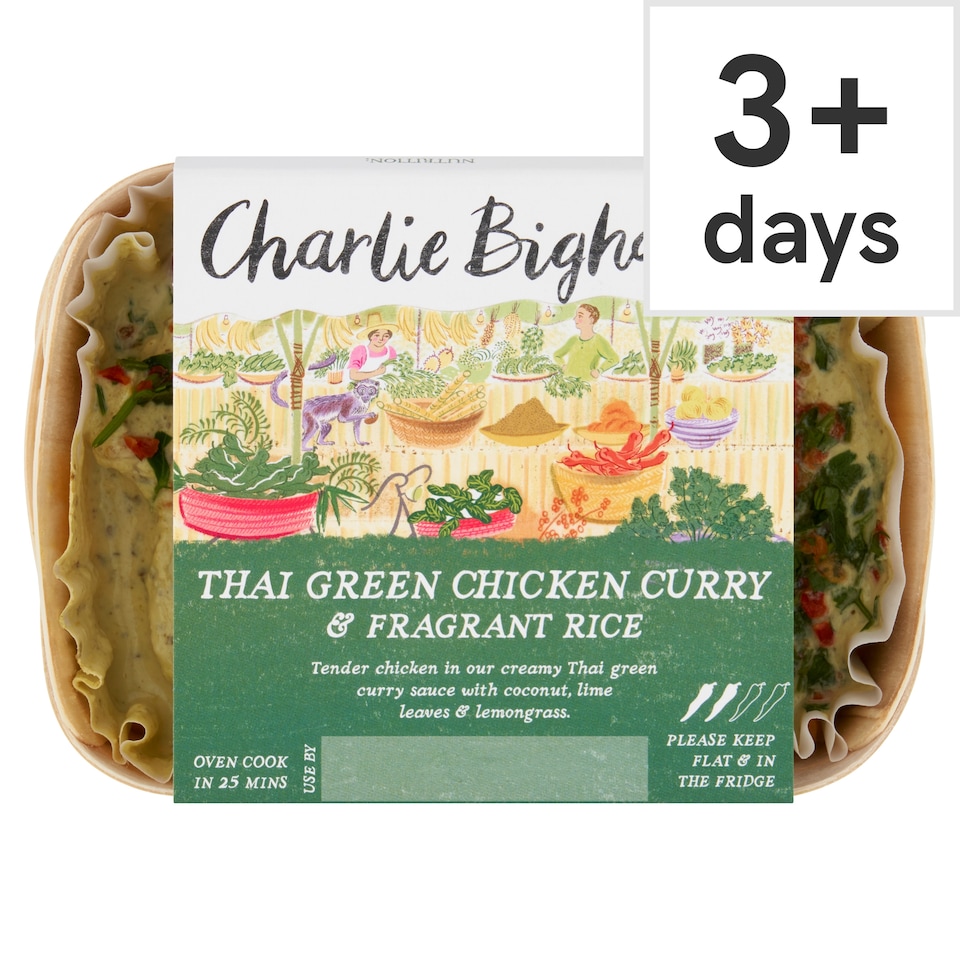 image 1 of Charlie Bigham's Thai Green Chicken Curry & Fragrant Rice 403g