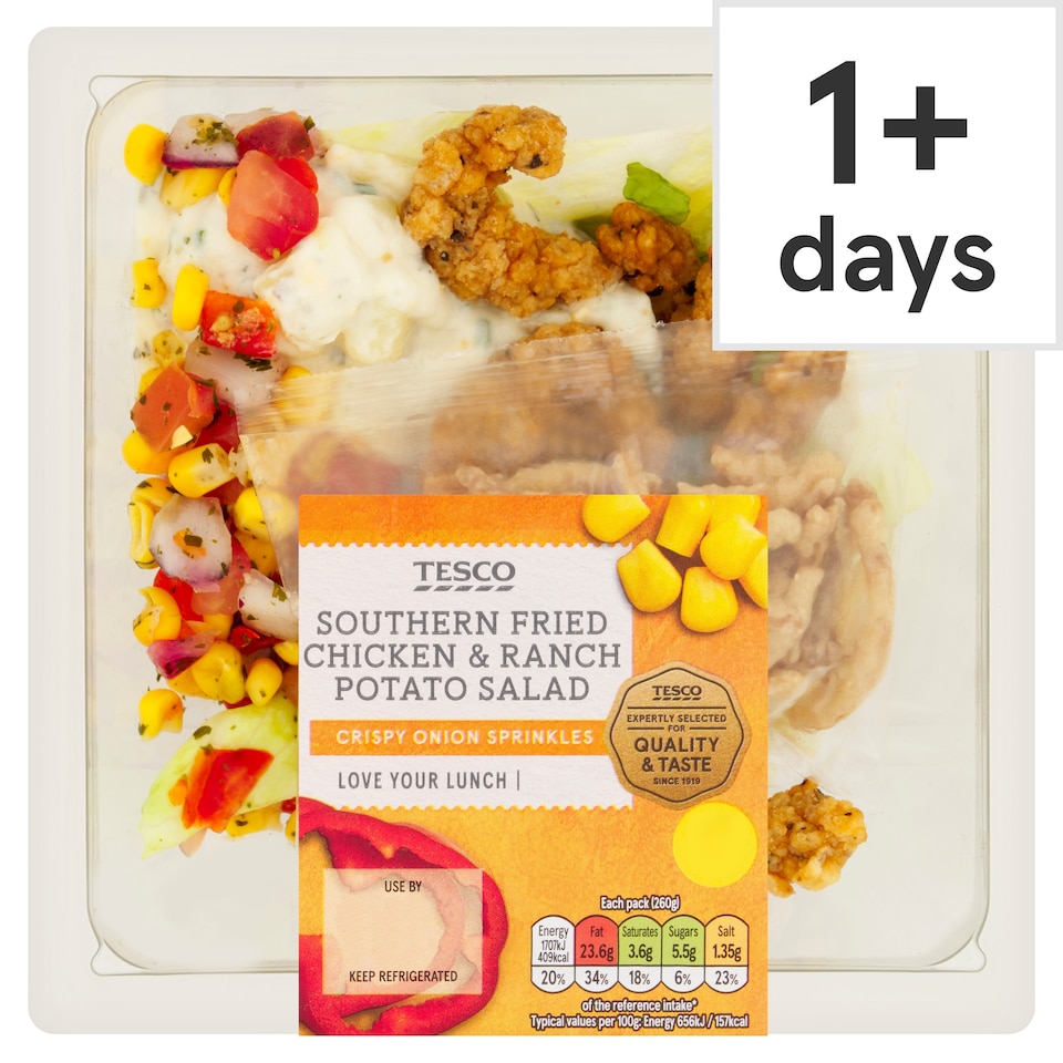 Tesco Southern Fried Chicken & Ranch Potato Salad 260g