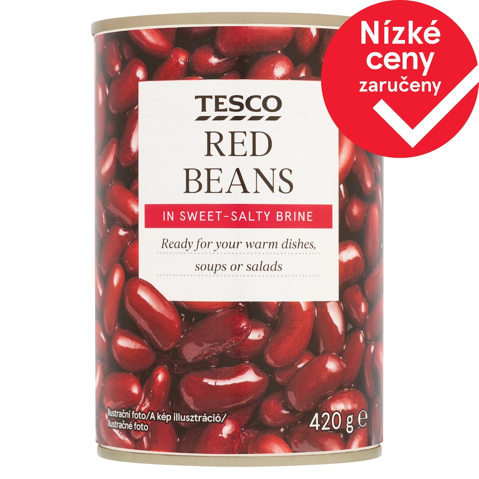 Tesco Červené fazole ve sladkokyselém nálevu 420g