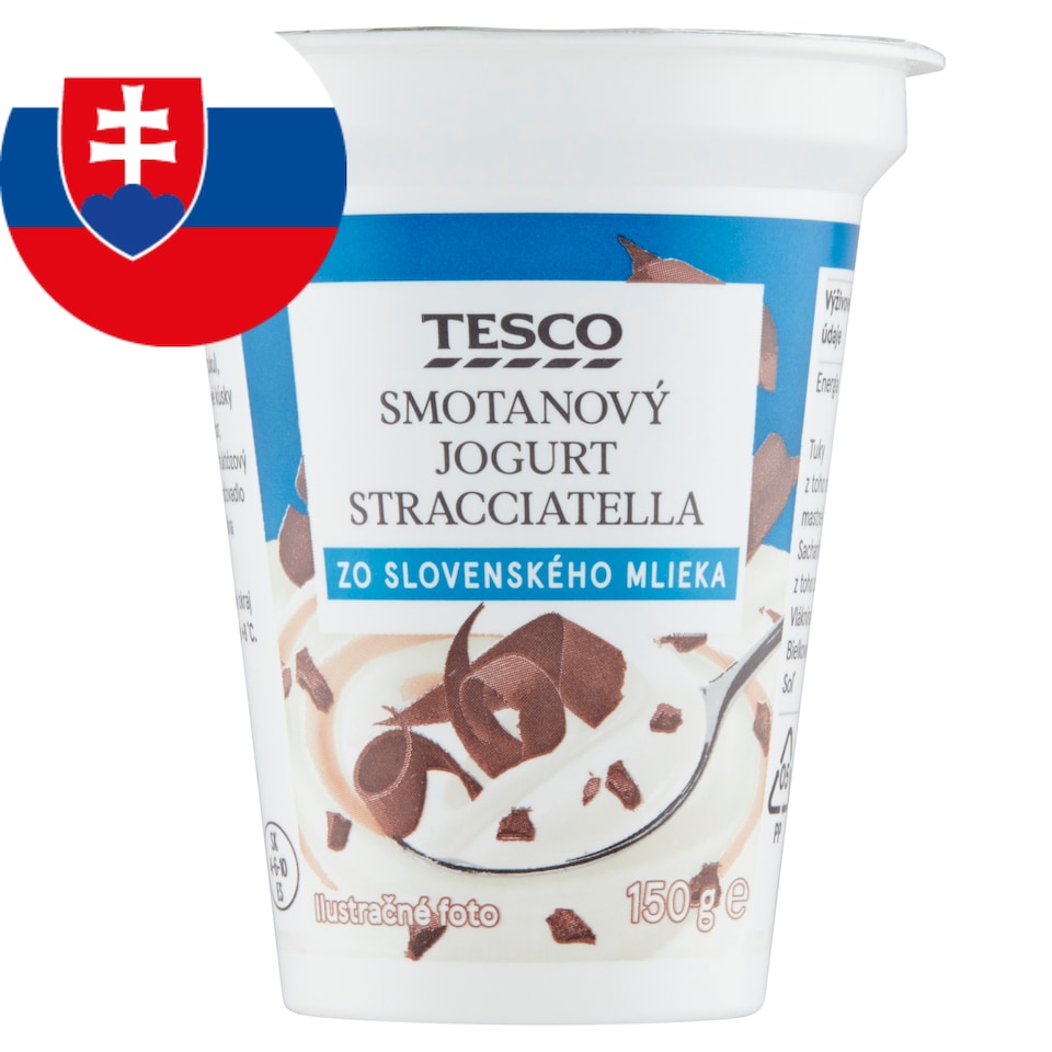 Tesco Smotanový jogurt stracciatella 150 g