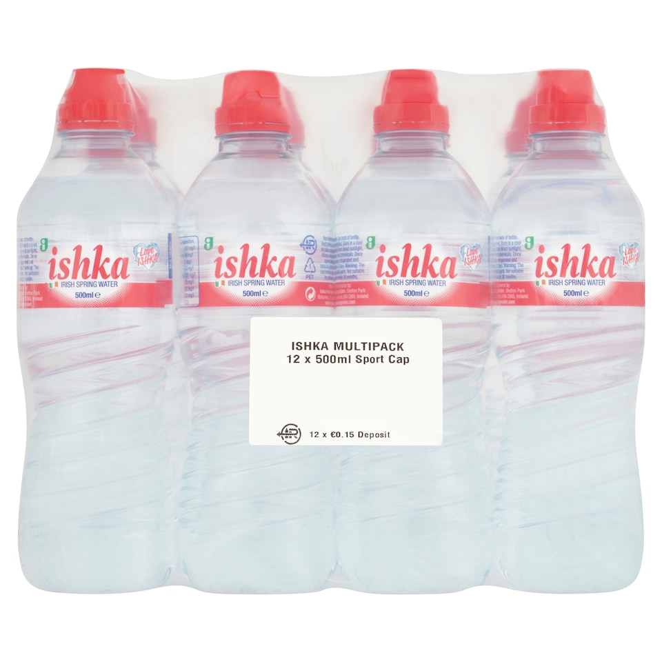 Ishka Irish Spring Water 12x500ml