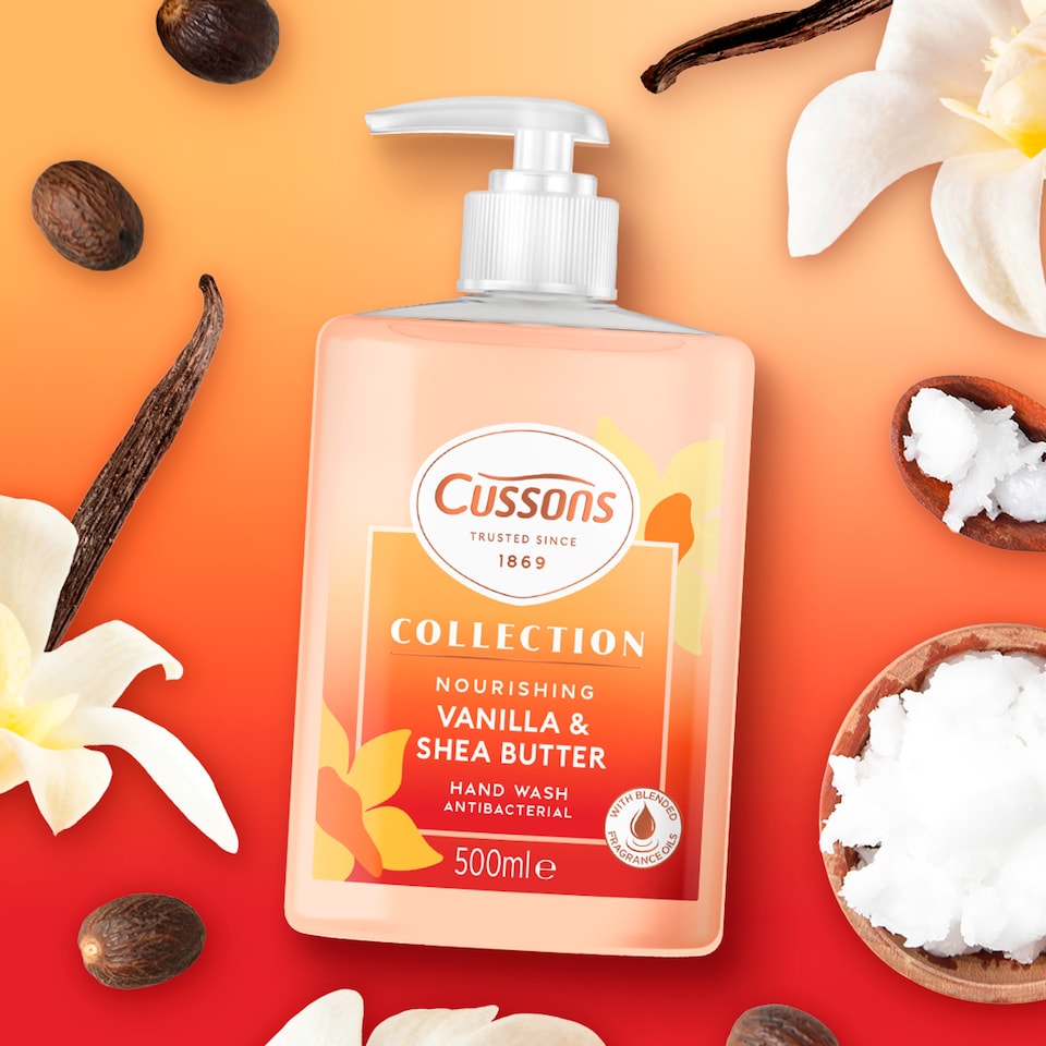 image 1 of CUSSONS COLLECTION HANDWASH VANILLA & SHEA BUTTER 500ML  