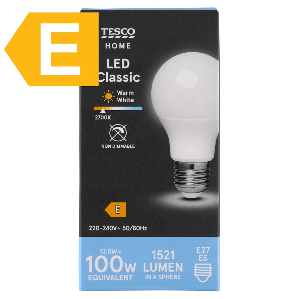 Tesco Home E27 1521 lm 100 W 2700K LED klasszik  1. kép