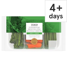 Tesco Tenderstem, Fine Beans and Carrots 190g