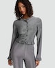image 2 of OH ME OH MY Metallic Button Up Co-ord Cardigan in Grey