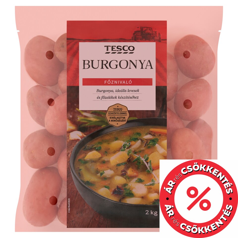 Tesco burgonya főznivaló 2 kg