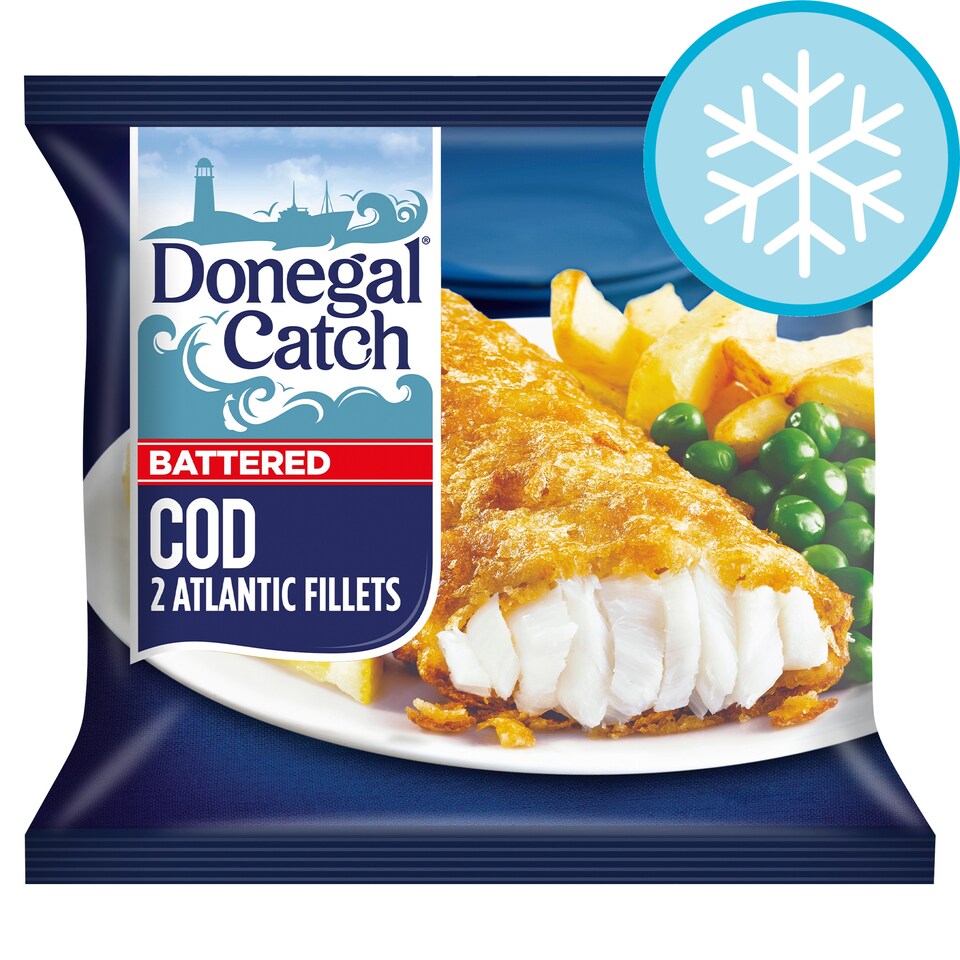 Donegal Catch 2 Battered Cod Atlantic Fillets 200G