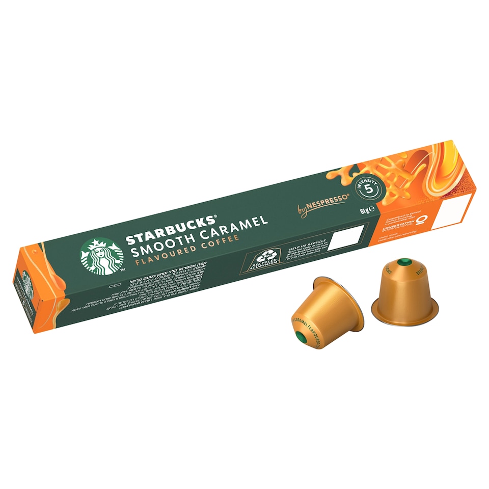 image 1 of Starbucks Smooth Caramel Flavoured Coffee Pods x10 51g