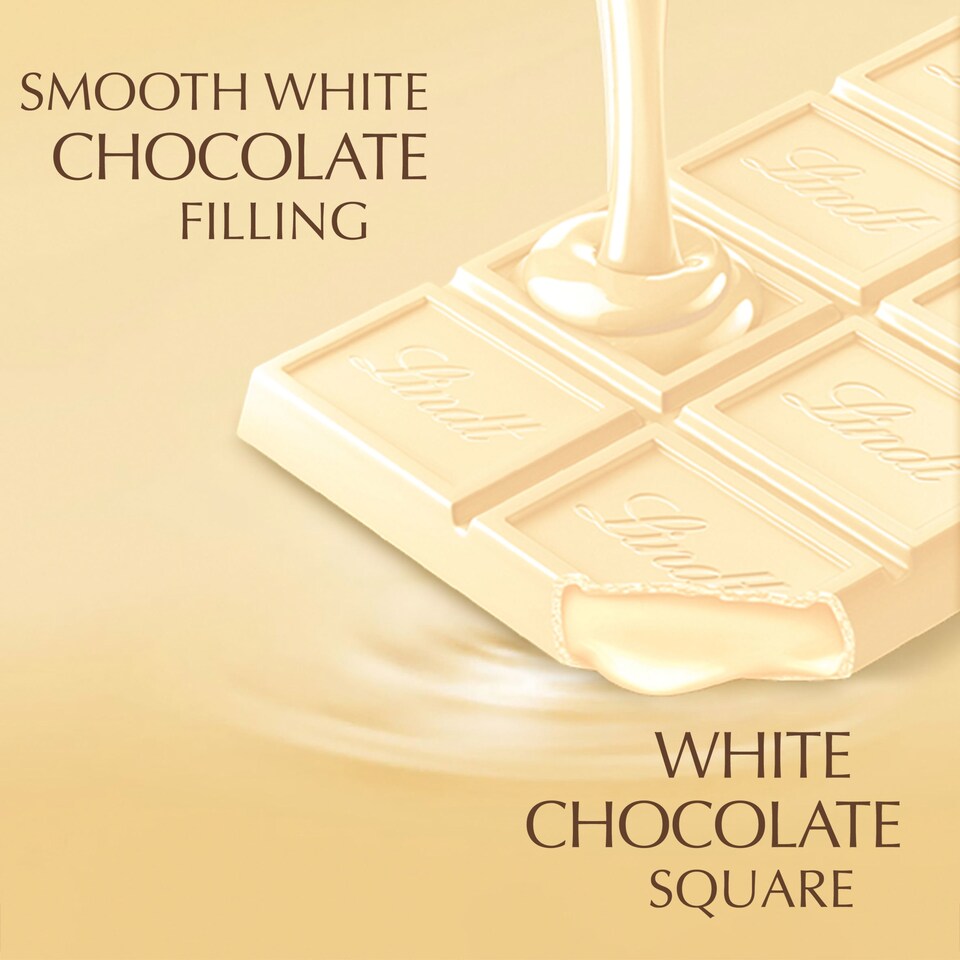 image 1 of Lindt Lindor White Chocolate Bar 100G
