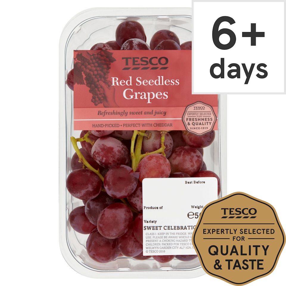 Tesco Red Seedless Grape Punnet (C)