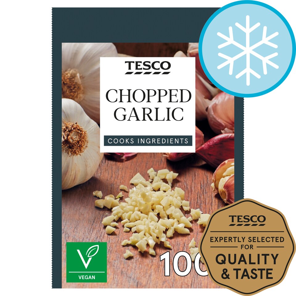 Tesco Frozen Chopped Garlic 100G