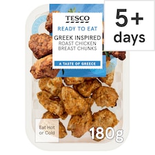 Tesco Greek Inspired Roast Chicken Breast Chunks 180g 