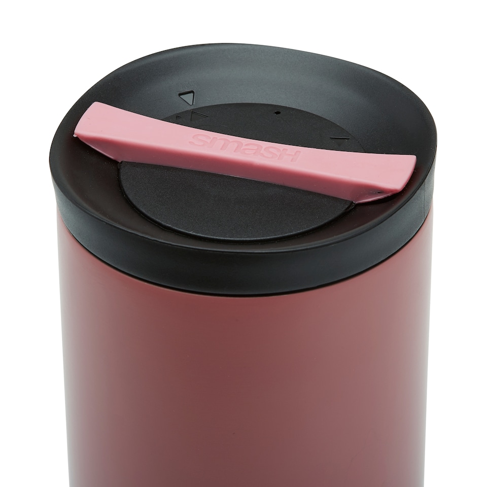 image 1 of Smash Dusky Pink Twist and Lock Coffee Cup 350ml