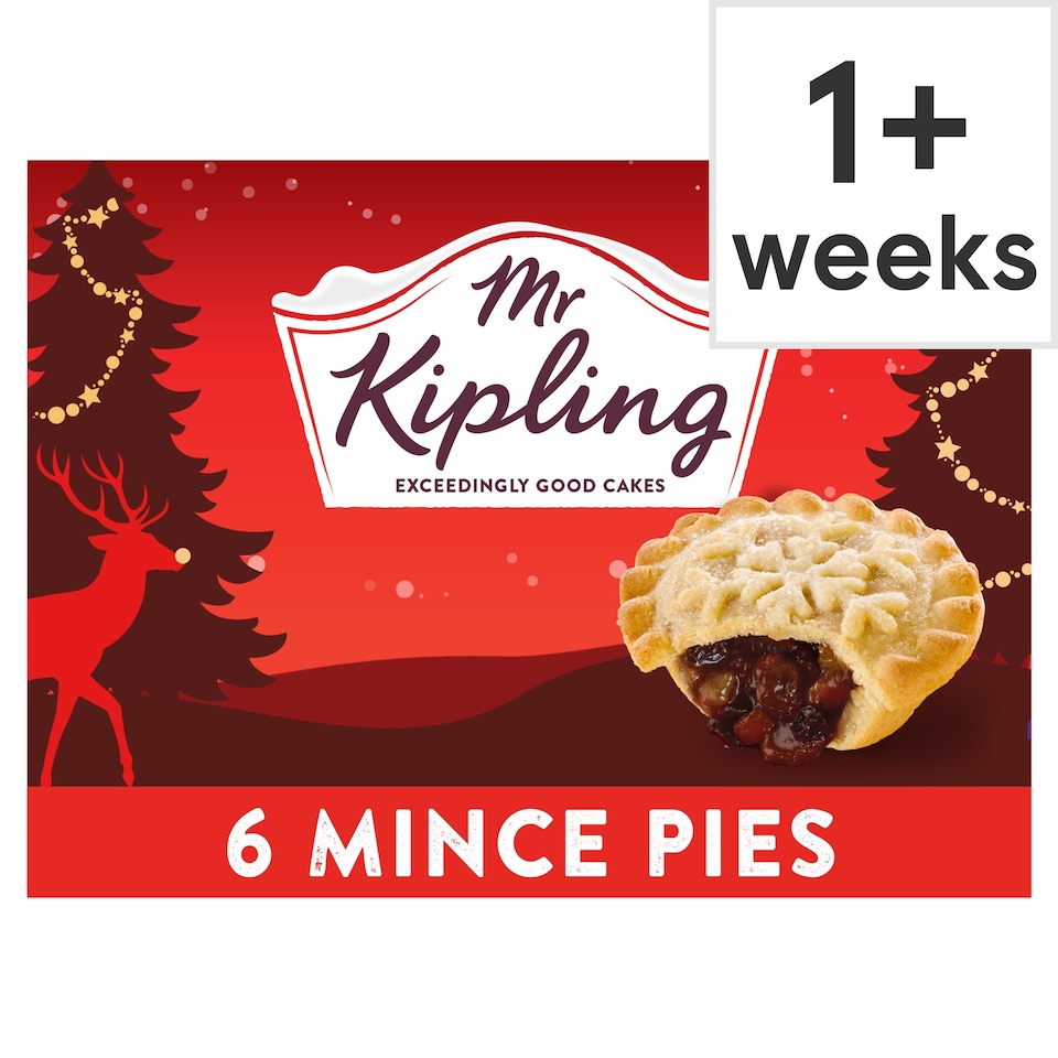 Mr Kipling 6 Snowflake Mince Pies