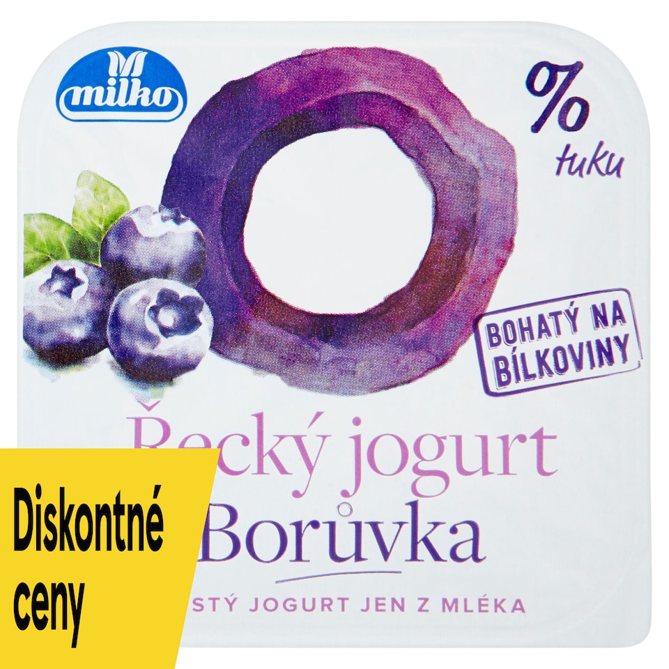obrázok 1 z Milko Řecký jogurt 0% čučoriedka 140 g
