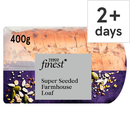 Tesco Finest Super Seeded Farmhouse Loaf 400G Tesco Groceries