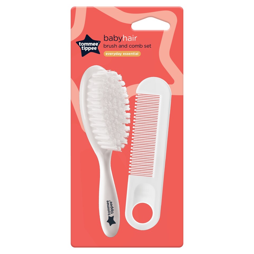 image 1 of Tommee Tippee Essentials Brush & Comb Set