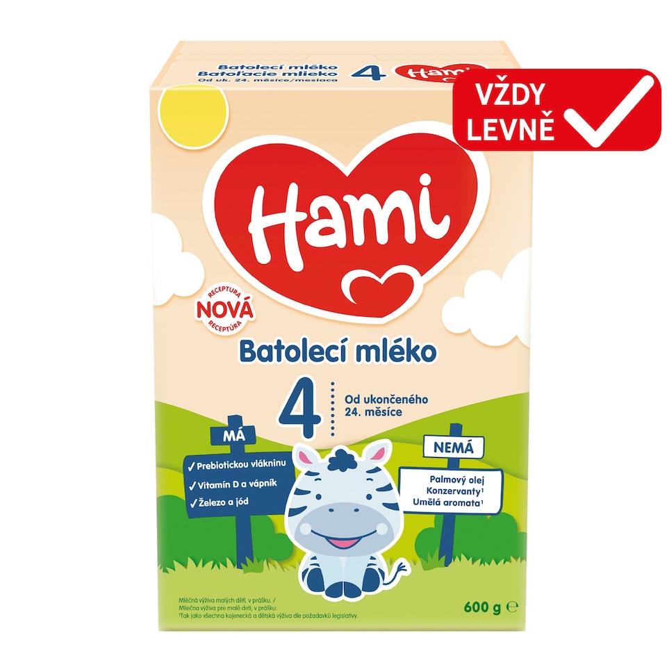 Obrázek 1 pro produkt HAMI 4 batolecí mléko 600g