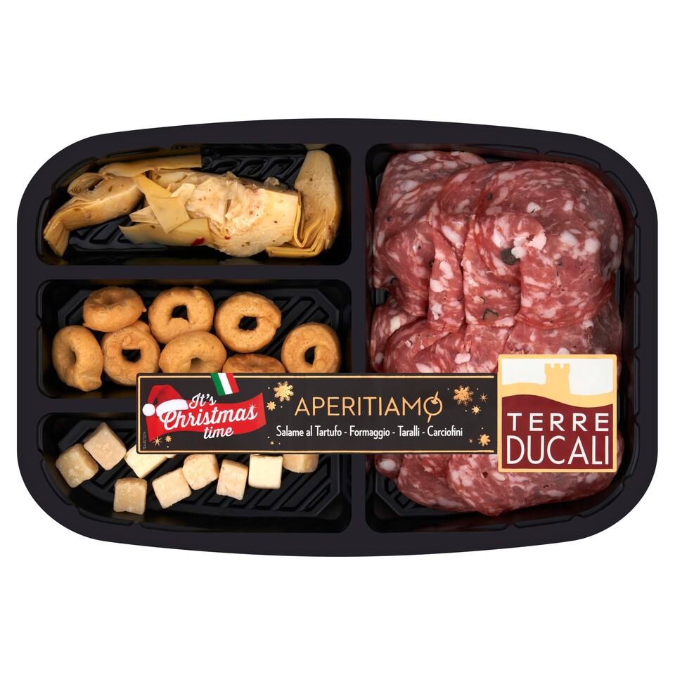 TERRE DUCALI APERITAMO SALAME AL TARTUFO, FORMAGGIO, TARALLI CARCIOFINI 150g