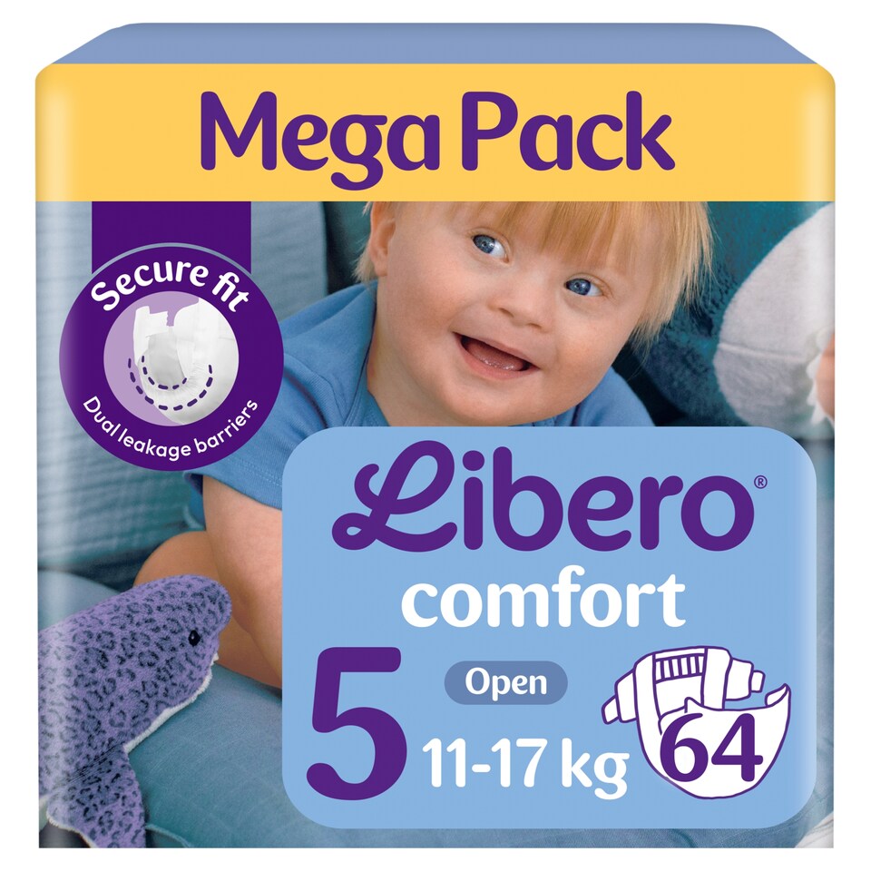 Libero Comfort Mega Pack pelenka, méret: 5, 11-17 kg, 64 db  1. kép