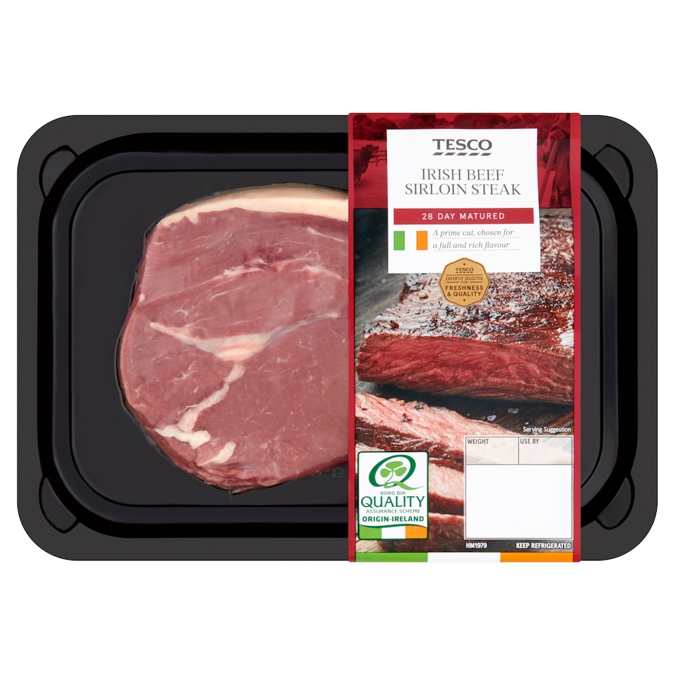 Tesco Irish Beef Sirloin Steak 266G